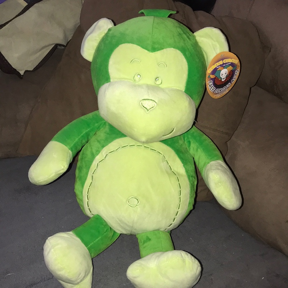 Large Prize Green circus circus 🎪 monkey plush
